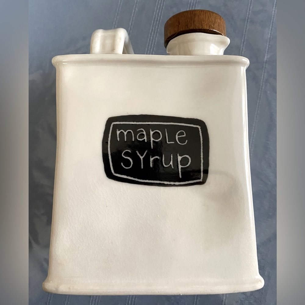 Big Girl Company unique ceramic maple syrup dispenser, handmade in Vermont